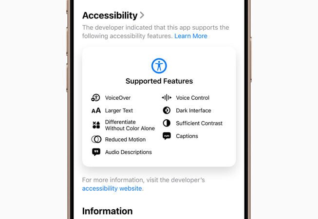 Página de aplicativo na App Store em material de divulgação de 2025. Imagem de arquivo.